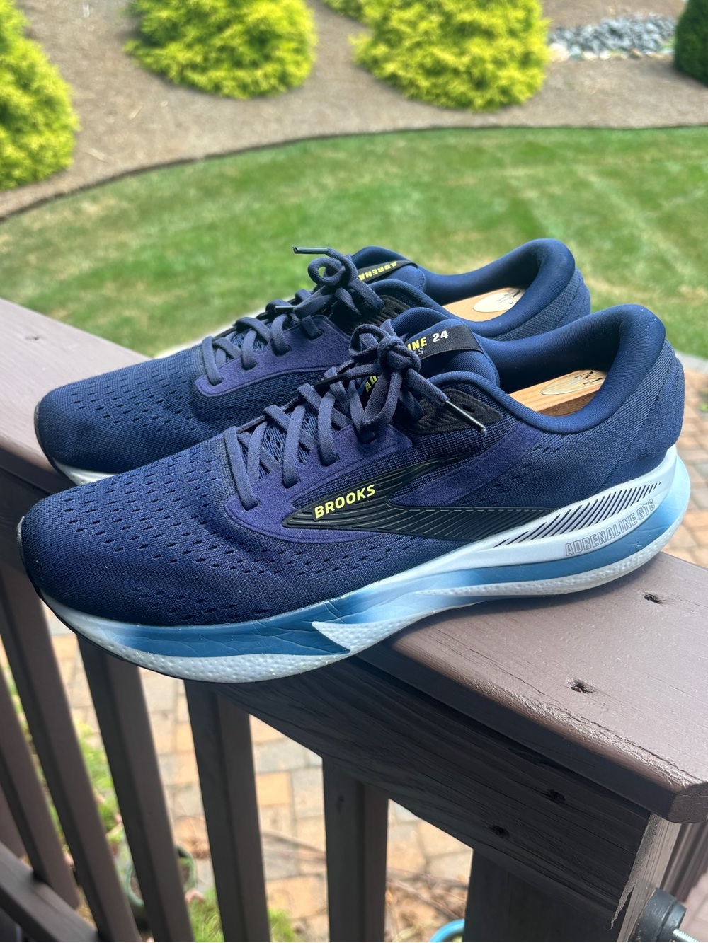 Brooks Adrenaline GTS Navy and Light Blue Running Shoe